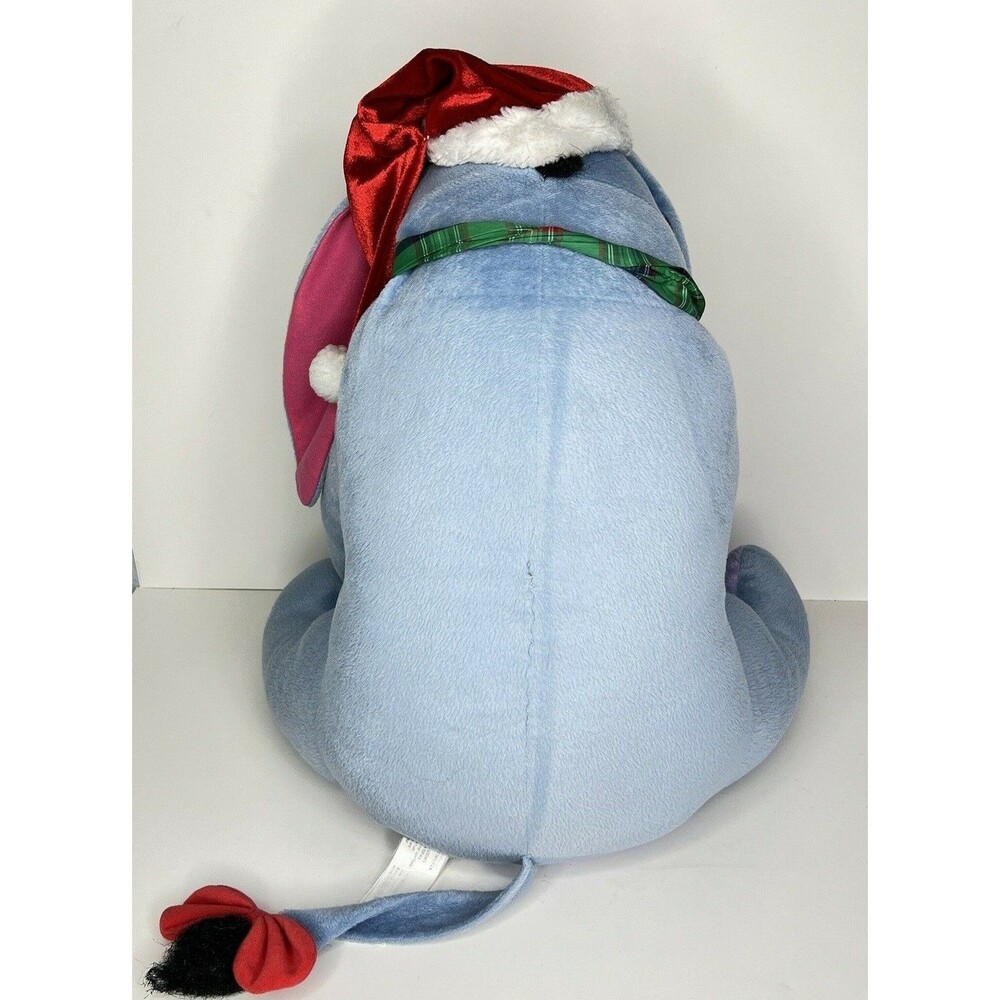 Christmas Door Greeter Santa Hat Eeyore Plush Disney Stuffed Animal LARGE 22" - Picture 3 of 9
